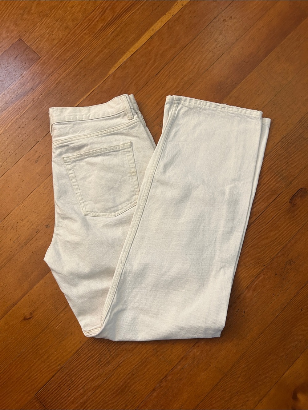 COS White Denim Column Jeans 30